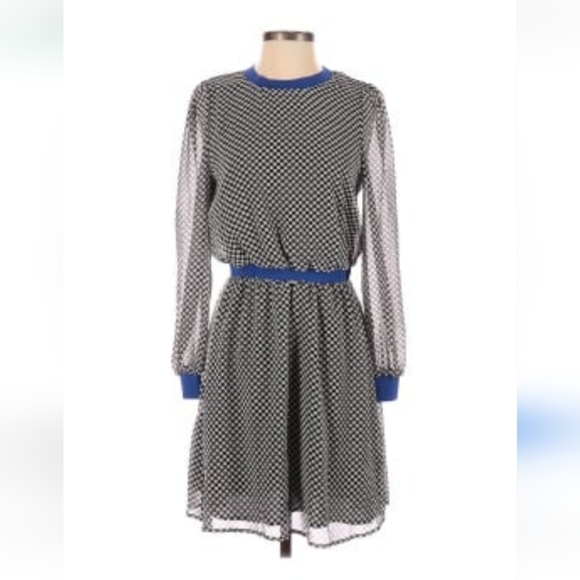 POPSUGAR at Kohl's Collection Constrast-Trim Dot Mini Dress xxl - Picture 3 of 7